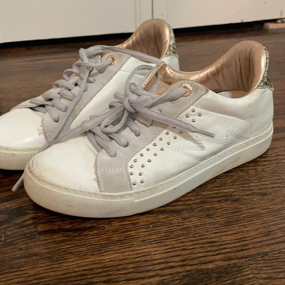 Zadig et Voltaire Lightning snakeskin Sneakers - Picture 1 of 8